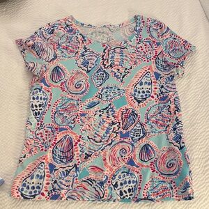 Lilly Pulitzer Shell Me About It Karrie Crew-Neck Top T-Shirt